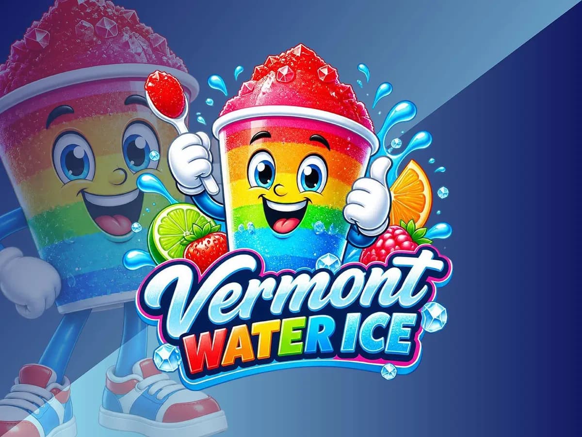 Vermont Water Ice, logo design by Draxz