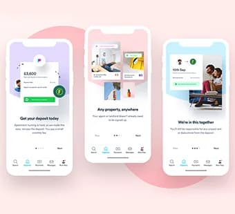 Property payments app, mobile app ui/ux by Draxz